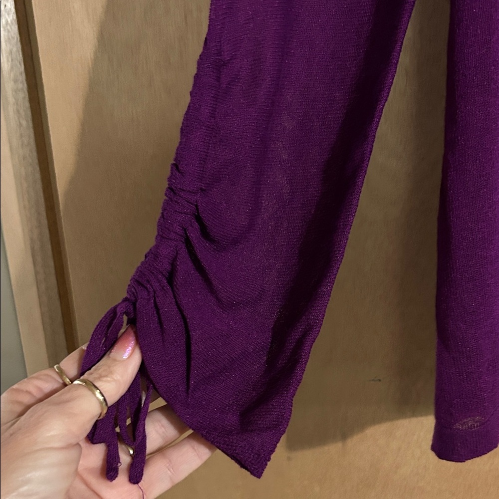 Chico's Rich Purple Women's Cardigan - Picture 4 of 5